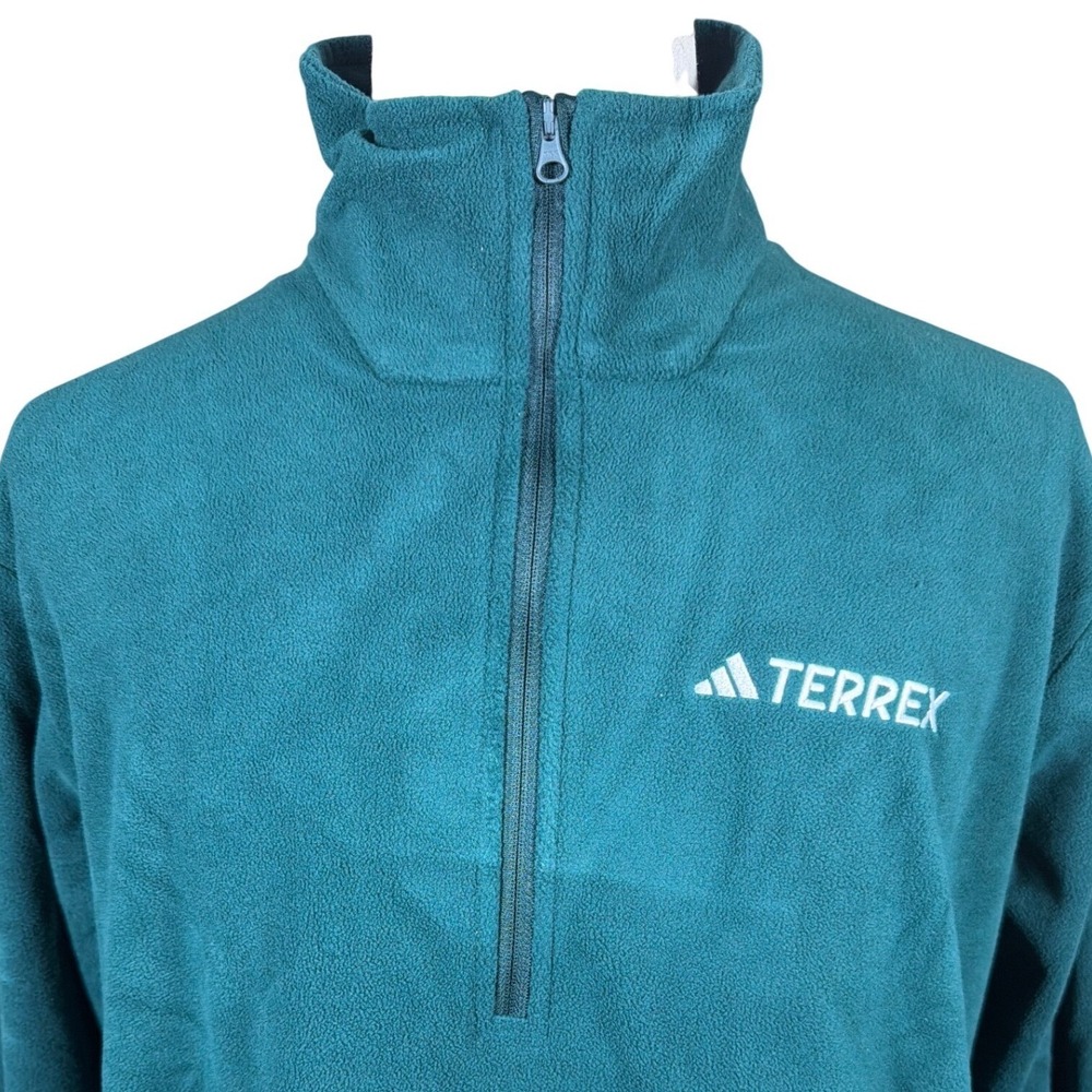 Adidas Terrex MT Essential Half Zip Fleece Pullover Aurora Ivy JY8353 Mens L NEW